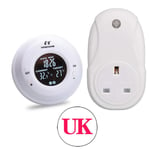 (UK Kit) Nashone Thermostat 200V lämpötilansäädin Termostaatti Floor Chauffagelle Langaton termostaattilämmitystermostaatti Digital|Smart lämpötilansäätöjärjestelmä| -