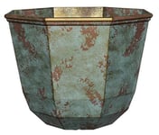 Classic Home and Garden Shaina Pot de Fleurs en résine, cuivre patiné, 38,1 cm