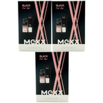 Mexx Black Woman Gift Set 3 Sets = 3 x 30ml Eau de Toilette 3 x 50ml Shower Gel