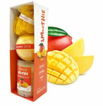 Coffret Cadeau Femme Smoothie Mangue Sels + Bombe De Bain + Éponge