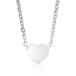 Blomdahl Heart Halsband Silver