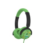 Casque enfant WeKids - WE - DINO - Vert - Limité à 85dB - Double prise jack