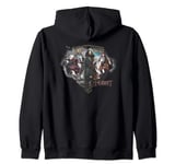 The Hobbit Three Dwarves Black Zip Hoodie