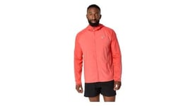 Veste coupe vent asics road packable rouge homme