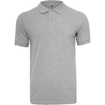 Build Your Brand Polo Piqué Shirt Homme, Gris, XL