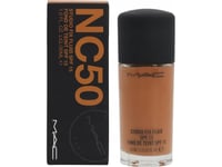 Mac Mac, Studio Fix Fluid, Vitamin E, Long Lasting, Liquid Foundation, Nc50, Spf 15, 30 Ml For Women