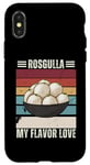 Coque pour iPhone X/XS Rosgulla Vintage My Flavor Love Retro Rosgulla Food Lover