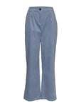 Coster Copenhagen Pants In Cordery W. Press Folds Vida Byxor Blå [Color: SHADOW BLUE ][Sex: Women ][Sizes: 34,36,38 ]