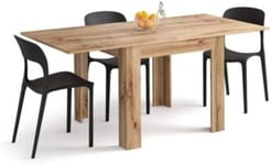 Table à Manger Extensible Bois Rustique - Forme Carrée - 2-6 Personnes - Séjour Salon Cuisine