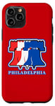 Coque pour iPhone 11 Pro Philly Liberty Bell Souvenir de vacances patriotique à Philadelphie