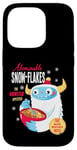 Coque pour iPhone 14 Pro Cute Abominable Yeti. Bigfoot hide and seek on Snow, Flake