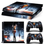 Kit De Autocollants Skin Decal Pour Console De Jeu Ps4 Battlefield 1 Contr?Leur De Terrain, T1tn-Ps4-0165