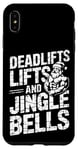 iPhone XS Max Funny Deadlifts and Jingle Bells Santa Claus Gym Fitness Pun Case