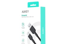 Aukey Usb-A - Usb-C 1,8 M Usb-Kabel Svart (Cb-Nac2 Bk)