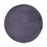 1001kdo - Tapis rond velours tomette anthracite 90 cm