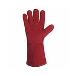 GYS - Gants de soudage multi-usage en croûte de cuir - 045101 - Rouge - 10 (xl)