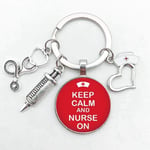 HNKPWY Beautiful Doctor Angel Pattern Badge Keychain Mini Medical Model Best Nurse Day Keychain Medical Graduation Gift-6