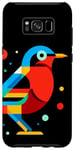 Galaxy S8+ Geometric Minimalism Modern Illustration Nightingale Bird Case