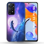 Coque pour Xiaomi Redmi Note 11 Pro / 11 Pro 5G Animal Dauphin Vague