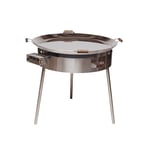 grillsymbol stekehelle gass pro-960 rustfritt stål stekhäll gasol inox, Ø 96 cm