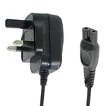 Charger Cable for PHILIPS S5000 S700 S9000 Shaver UK 3 Pin Trimmer Power Plug