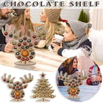 Wooden Advent Calendar Christmas Chocolate Stand Christmas Ornaments Party De