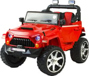 Szomik.Pl Batteridrevet Bil For Barn 4X4 Eva Skinnfjernkontroll Car-Jm-17-Red