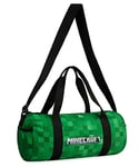 Minecraft Gym Bag for Kids Travel Overnight Sports Duffle Bag for Boys Adjustable Strap Green Kit Bag Large Holdall 41 x 19cm Gamer Hand Luggage Bag