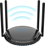 Routeur WiFi 6,Routeur WiFi Bi-bande AX3000 pour Le Jeu à Domicile,Routeur WiFi Puissant avec 4*5dBi High-Gain Antennas,MU-MIMO,OFDMA,Touchlink,Beamforming,WPA3,IPV6,Contrôle Parental