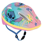 Casque velo enfant disney stitch rose avec molette reglage taille 52-56 (vendu s