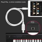 MIDI Keyboard Converter USB 2.0-kabel för iPhone 1M