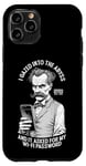 Coque pour iPhone 11 Pro Une drôle de philosophie de Nietzsche plongée dans l'abîme Mot de passe Wi-Fi