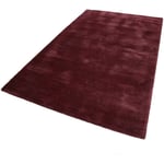 Esprit - Tapis shaggy doux uni Loft Home Bordeaux 80x150