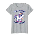 Unicorn Broken Arm Funny Still Working On My Landing Gymnast T-Shirt