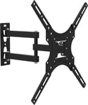 Full Motion Double Arm TV Wall Mount Bracket 32" 42" 43" 49" 50" 55" LED LCD