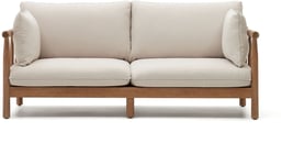 Sacova, Udendørs 2-personers sofa, H66x195x90 cm, eukalyptustræ