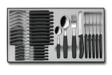 Victorinox Table Set "Swiss Classic" with Tomato Knife, Stainless Steel, Black, 30 x 5 x 5 cm