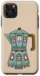 iPhone 11 Pro Max Creative Cozy Coffee House Cafe, Stovetop Espresso Maker Case