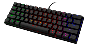 DELTACO Mechanical keyboard, 60% layout, RGB, Red switches, US