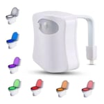 Eclairage LED pour WC Capteur de Mouvement Luminaire pour Toilette et Salle de Bain Lumière Veilleuse avec 8 coloris Différents