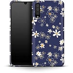 caseable Samsung Galaxy A70 Mobile Phone Case - Hard Case Protective Case - Shock-Absorbing & Scratch-Resistant Surface - Colourful Design & All-Round Print - Navy Daisies - Floral Flowers