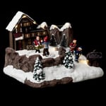 Village de Noël lumineux et animé Randonnée à ski