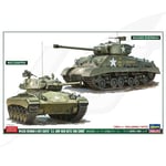 FR- Hasegawa M4A3E8 SHERMAN & M24 CHAFFEE 2 KITS IN BOX KIT 1:72 - HA30068