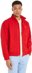 Tommy Jeans Men Jacket for Transition Weather, Red (Deep Crimson), XXL