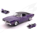 FR- Maisto DODGE CHARGER R/T 1969 PURPLE 1:18 - MI31387P