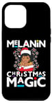 iPhone 12 Pro Max Black Mrs Clause Melanin Christmas Magic Natural Lace Front Case