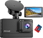 Dashcam Voiture 1080P FHD,Camera Embarquée Voiture avec Écran IPS 3"",176° Grand Angle,32G Carte SD,Vision Nocturne,Enregistrement en Boucle,Mode Parking,Capteur G and WDR