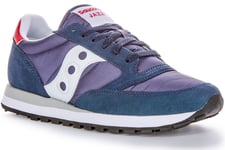 Saucony Jazz Original Nylon Suede 80s Retro Mesh Shoe Navy White Mens UK 6 - 12