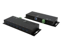 Exsys Ex-1188Hms-3, Usb 3.2 Gen 1 (3.1 Gen 1) Type-B, Usb 3.2 Gen 1 (3.1 Gen 1) Type-A, 5000 Mbit/S, Sort, Kraft Indikator, 12 V