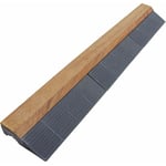 Bordure pour dalle bois clipsable Xtiles 118 x 19,5 cm - Brun